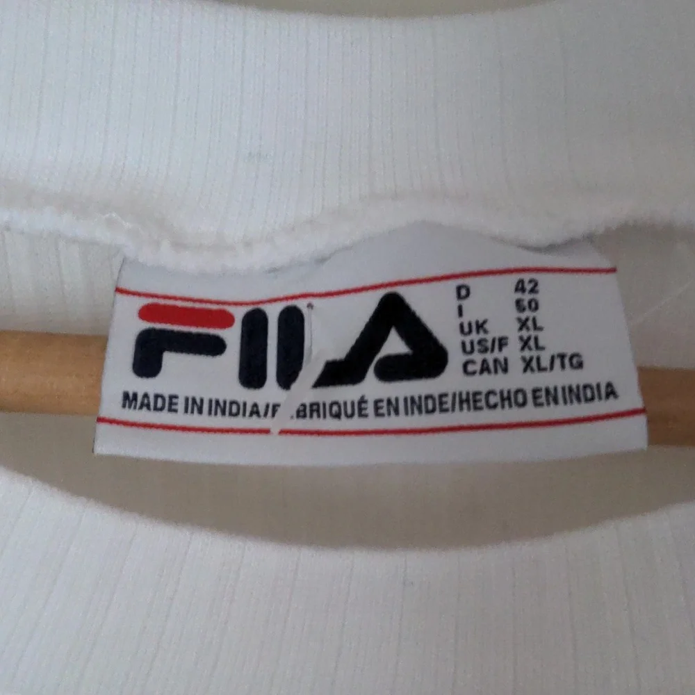 FILA Women's Size US XL White Spell Out Long Wide Sleeve One Piece Body Suit - Picture 6 of 9